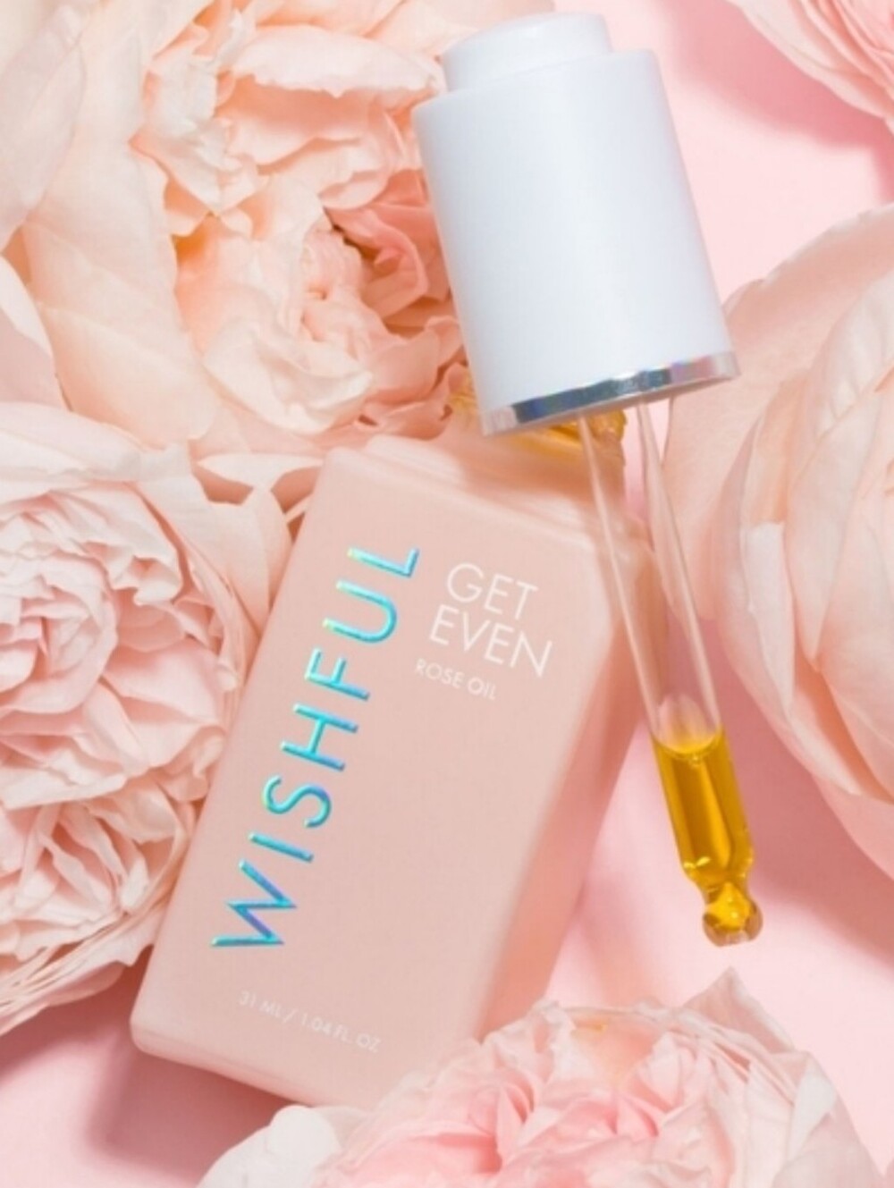 Wishful By HUDA BEAUTY Get Even Rose Oil - TRAVEL SIZE NEW